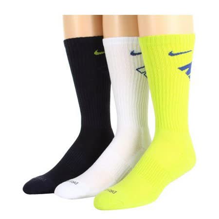【私心大推】gohappy快樂購物網Nike 男舒適DRI-FIT黑白檸檬綠色混搭中統襪3件組【預購】好用嗎大 業 高島屋