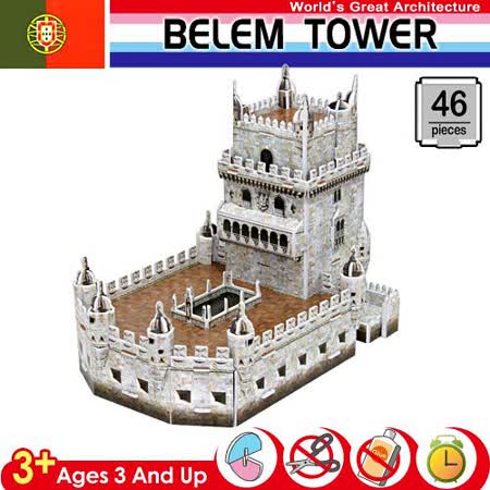 【網購】gohappy 購物網《3D立體拼圖》Belem Tower 葡萄牙貝倫塔推薦愛 買 百貨