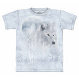 『摩達客』美國進口【The Mountain】自然純棉系列 雪白狼嚎 設計T恤 (預購)