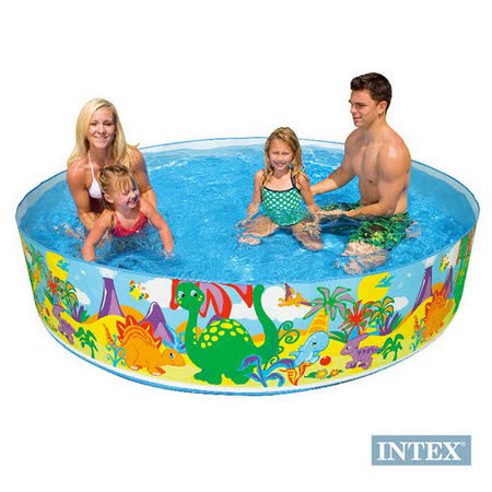 【INTEX】免充氣幼童戲水游泳池(直徑愛 買 基隆244cm) 圖案隨機出貨