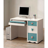 愛妮斯粉藍3.2尺電腦桌