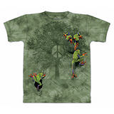 『摩達客』(預購)美國進口【The Mountain】自然純棉系列 和平樹蛙 設計T恤