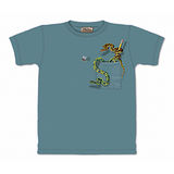 『摩達客』(預購)美國進口【The Mountain】自然純棉系列 小蛇口袋 設計T恤-童裝