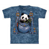 『摩達客』(預購)美國進口【The Mountain】自然純棉系列 口袋熊貓 設計T恤-童裝