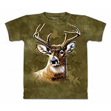 『摩達客』(預購)美國進口【The Mountain】自然純棉系列 森林迷彩鹿 設計T恤