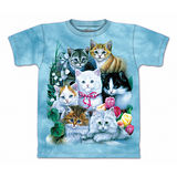『摩達客』(預購)美國進口【The Mountain】自然純棉系列 貓兒群 設計T恤