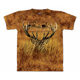 『摩達客』*大尺碼3XL*美國進口【The Mountain】自然純棉系列 隱藏之鹿 棕色T恤 (預購)