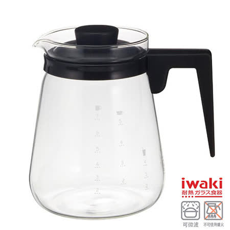 【好物分享】gohappy快樂購物網【iwaki】新款玻璃微波咖啡壺 1L(黑)評價量販 店 營業 額