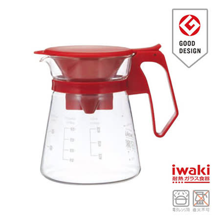 【網購】gohappy快樂購【iwaki】新款滴漏式玻璃咖啡壺 600ml(紅)效果如何sogo 網站