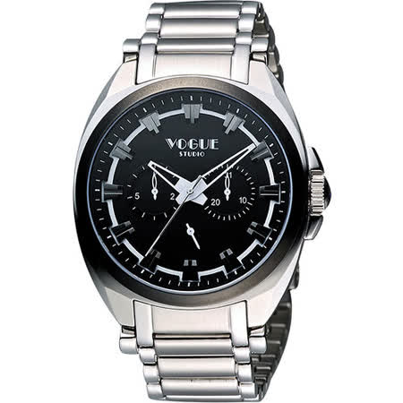【好物分享】gohappy線上購物VOGUE 嶄新系列日曆時尚腕錶-黑/銀 9V0434SD價格雙 和 太平洋