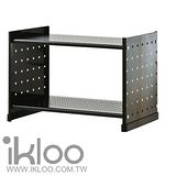 N 整理收納 IKLOO 貴族風組合式書架(黑)OA125 - 一入裝-9682