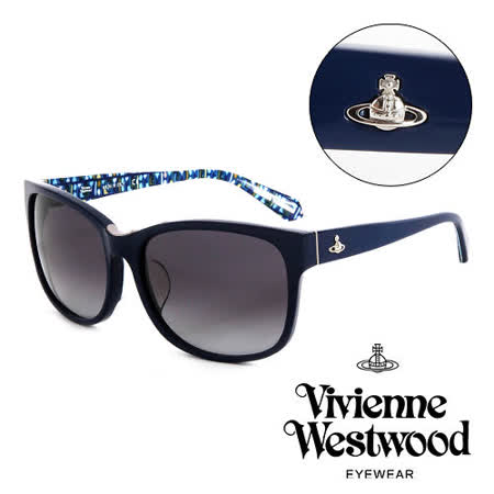【網購】gohappy 購物網VVivienne Westwood 英國薇薇安魏斯伍德英倫龐克太陽眼鏡(藍) VW78703評價愛 買 大 直