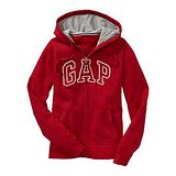 【GAP 】2014時尚標誌印製紅色拉鍊連帽外套【預購】