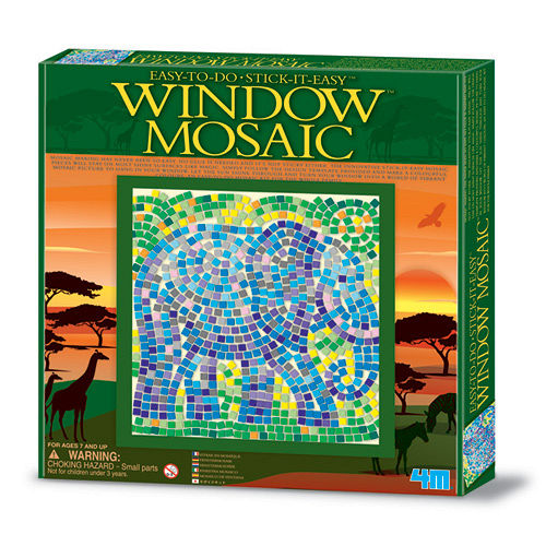 【4M】WINDOW MOSAIC 馬賽克拼圖 (大象) 【4M】WINDOW MOSAIC 馬賽克拼圖 (大象)