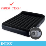 【INTEX】舒適型內建電動幫浦充氣床墊-雙人加大寬152cm-有頭枕