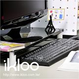 N 整理收納 IKLOO宜酷屋鍵盤上架-黑色-9156 桌上型鍵盤收納架