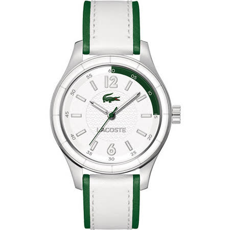 【私心大推】gohappy線上購物Lacoste 鱷魚 運動風時尚大三針腕錶-銀x綠/白 L2000829評價怎樣台中 遠 百