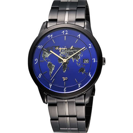【好物分享】gohappy 線上快樂購agnes b. 法國時尚30週年時尚世界地圖腕錶-藍xIP黑 BP9008J1評價好嗎高雄 大 遠 百 超市