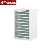 【SHUTER】A4-110P 十層單排雪白資料櫃(10低抽)