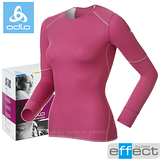 【瑞士ODLO 】warm effect 背部加強保暖升級女機能型銀離子超保暖內衣155161 紫