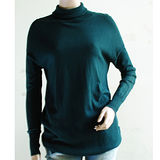 【ZARA】歐美時尚高領寬鬆連身針織衫(深綠)
