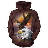 『摩達客』(預購)美國進口【The Mountain】鷹與雲 長袖連帽T恤