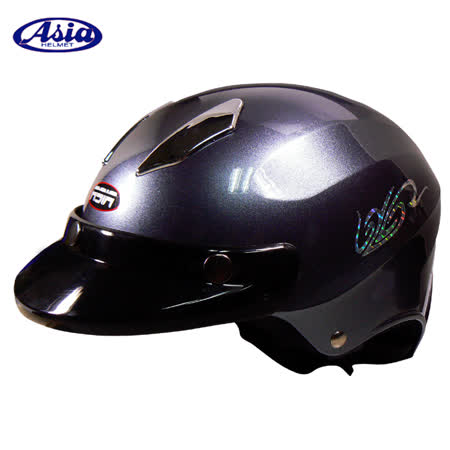 「ASIA A609」THUNDER雷電擾流半罩式安全帽 台北 百貨 公司 活動亮光灰
