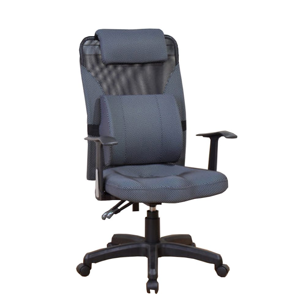 《DFhouse》史密斯人體工學電腦椅(活動護腰枕)灰色
