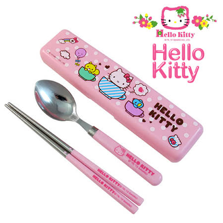 【好物推薦】gohappyHello Kitty 環保餐具組 (KS-8236)價格台中 大 遠 白