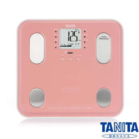 日本TANITA九合一體組成計BC565-愛 買 購物鏡面櫻粉