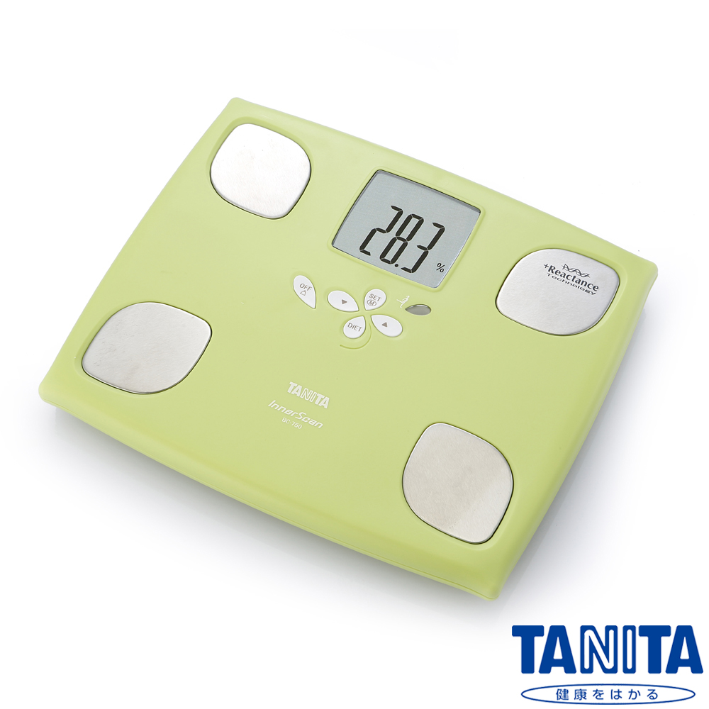 日本TANITA台南 太平洋 sogo十合一女性減重模式體組成計BC750-蘋果綠