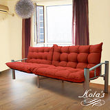 【KOTAS】日系時尚記憶沙發床-紅色