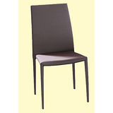 Calvin灰布餐椅498-4(棕)