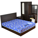 HAPPYHOME 安妮特5尺床片型7件房間組可選色U4-GA4-35(床頭片+床頭櫃+床墊+床底-衣櫥+化妝台+含椅)