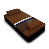 [黎安思-Zean`s] 頂級竹炭感溫釋壓記憶床墊(單人8cm)咖啡金