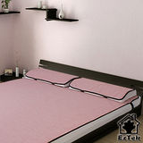 [輕鬆睡-EzTek] 涼感!和風紙纖-雙人套組-含枕套X2(粉紅色)