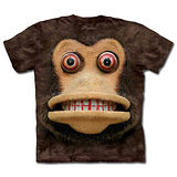 『摩達客』(預購)美國進口【The Mountain】自然純棉系列 玩具猴臉 T恤
