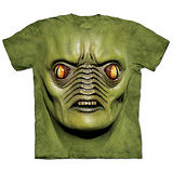 『摩達客』(預購)美國進口【The Mountain】自然純棉系列 星際綠臉怪 T恤