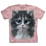 『摩達客』(預購)美國進口【The Mountain】自然純棉系列 粉紅漂亮貓 T恤