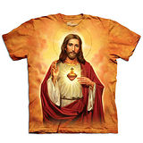 『摩達客』(預購)美國進口【The Mountain】自然純棉系列 耶穌聖心 T恤