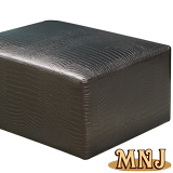 MNJ-尊榮鱷魚皮紋彈簧沙發凳80*60cm(3色可選)