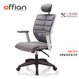 【Offian】韓國AIRIN Speed專利辦公椅(可拆洗)-知性灰
