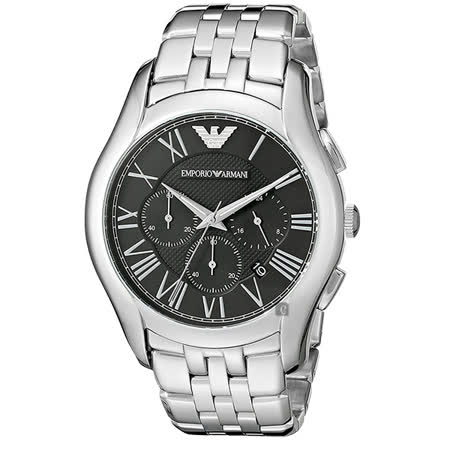 【私心大推】gohappy線上購物ARMANI Classic 羅馬計時腕錶-黑x銀 AR1786效果大 遠 百貨 台中
