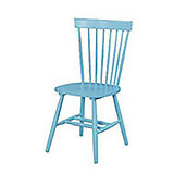 002-4 V型粉藍色餐椅