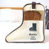 BOOTS 短靴透明視窗防塵收納袋(2入)