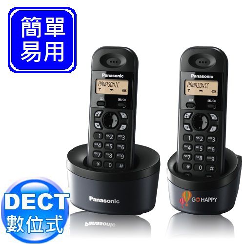 Panasonic DECT數位式無線電話 KX-TG1312 (經典黑)