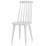 (時尚風情) A型白色實木餐椅/休閒椅