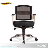 【Merryfair】WING風格辦公椅-黑布白框WING風格辦公椅-黑布白框