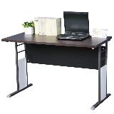 《Homelike》巧思辦公桌 炫灰系列-胡桃加厚桌面120cm