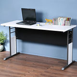 《Homelike》巧思辦公桌 炫灰系列-白色加厚桌面140cm